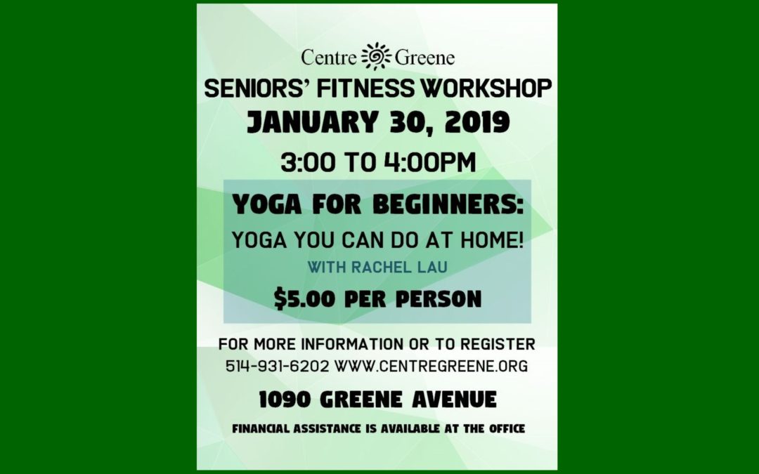 Seniors’ Yoga Workshop