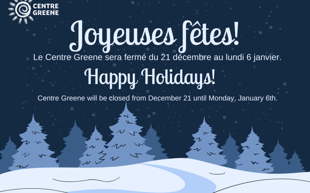 🌟 Joyeuses fêtes de la part de Centre Greene ! 🌟